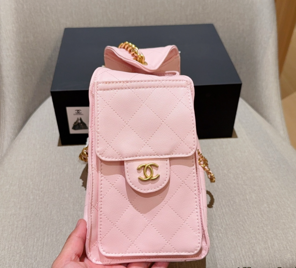 Pre-Order | Quilted Drawstring Shoulder Bag – Pink