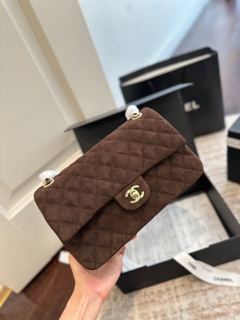 PRE-ORDER | Dark Brown Suede Style Bag