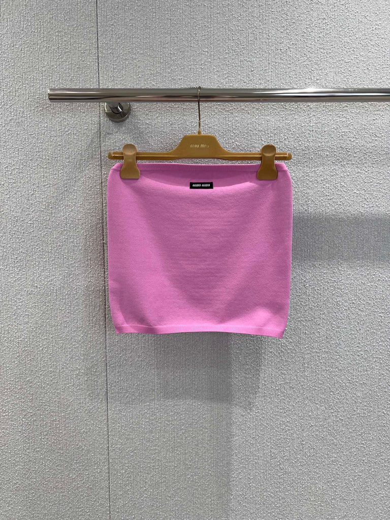 Pre-Order | Ribbed Knit Crop Top – Pink