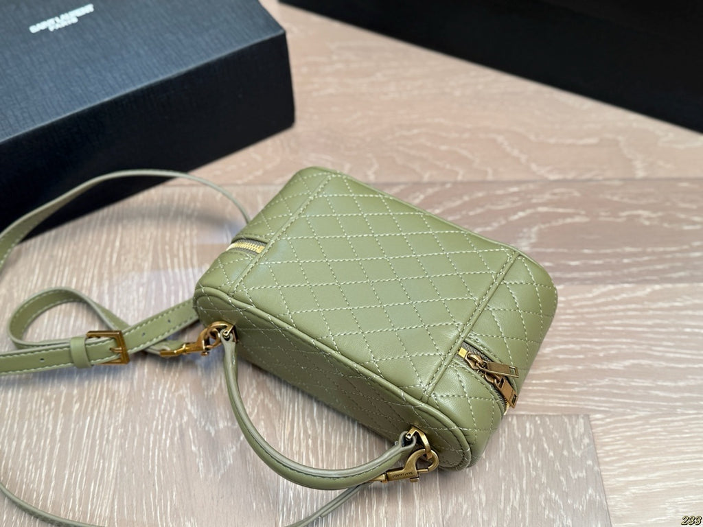 PRE-ORDER MINI KHAKI VANITY BAG