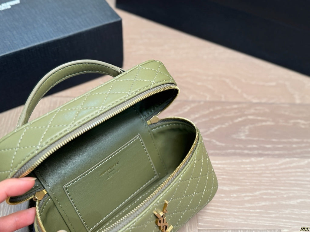 PRE-ORDER MINI KHAKI VANITY BAG