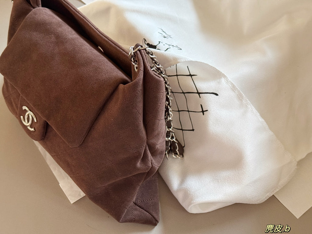 PRE-ORDER | Shoulder Brown Suede Style Bag