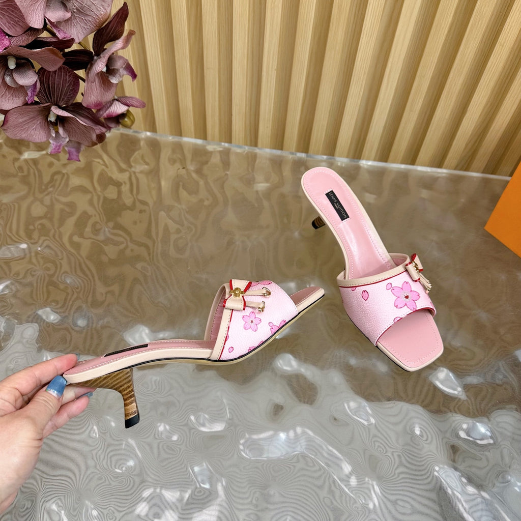Blossom Pink Floral Mules – Pre-Order