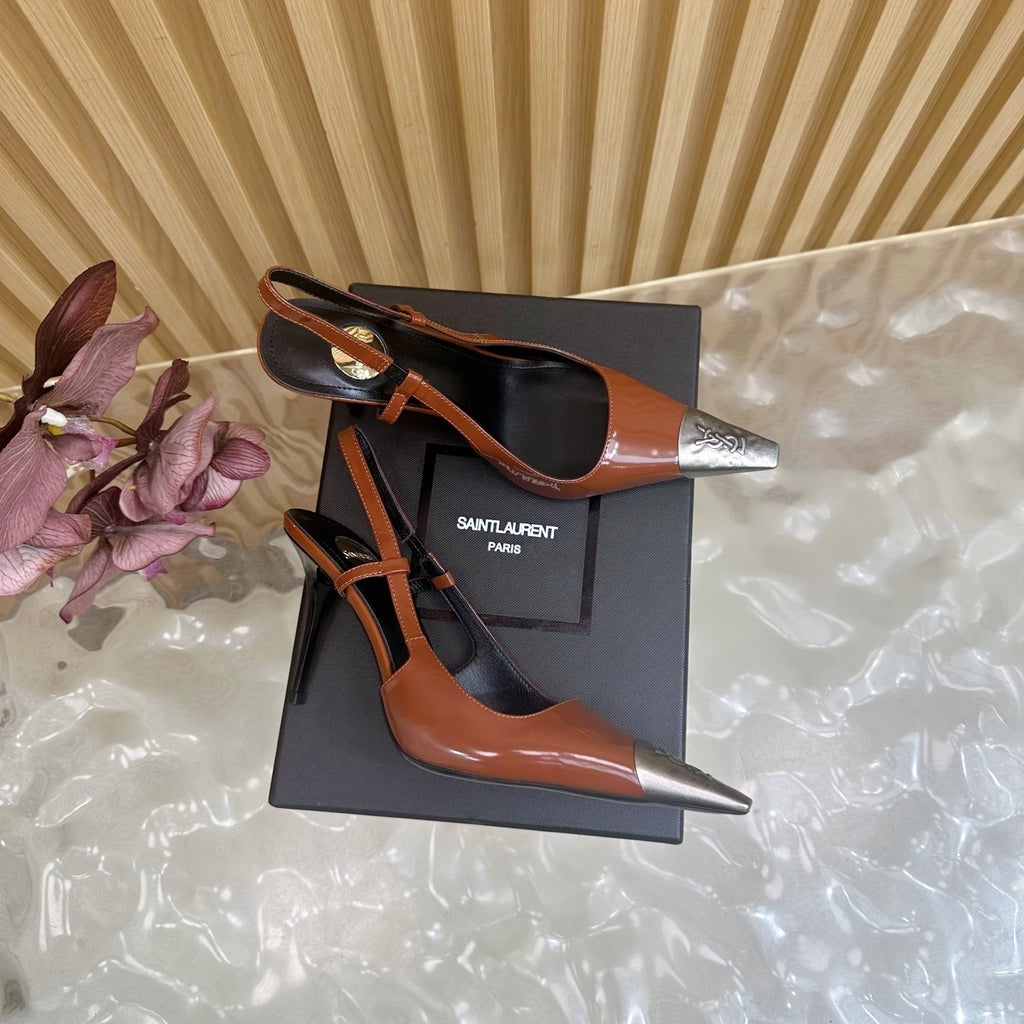 PRE-ORDER BROWN CAP HEELS