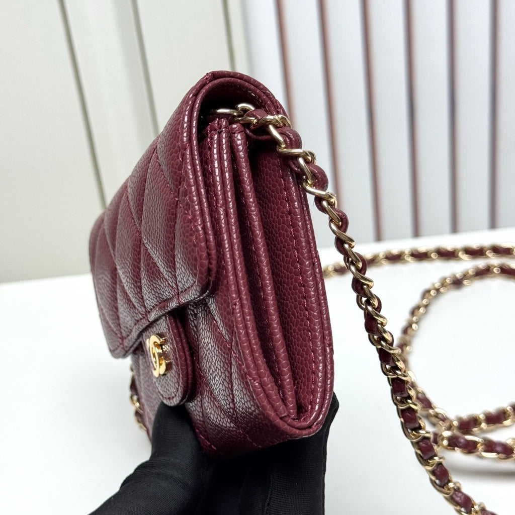 PRE ORDER MINI CROSS BODY BURGUNDY BAG
