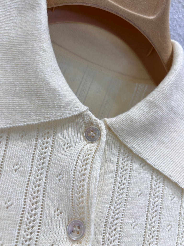 PRE-ORDER COLLAR LONG SLEEVE TOP