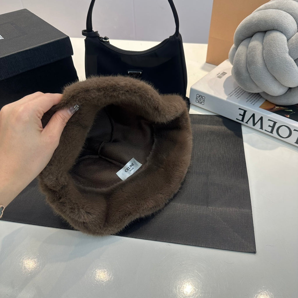 PRE-ORDER FLUFFY BROWN HAT