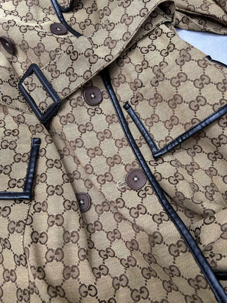 PRE-ORDER PATTERNED TRENCH COAT