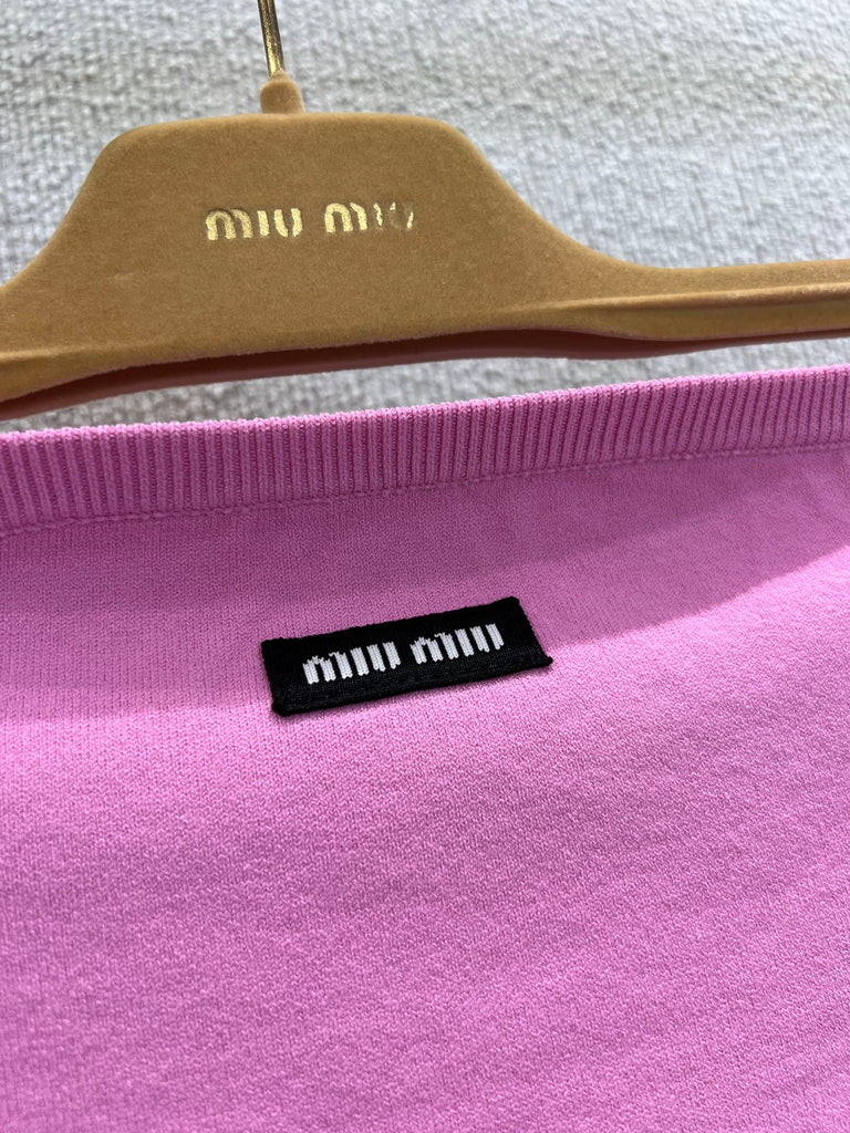 Pre-Order | Ribbed Knit Crop Top – Pink