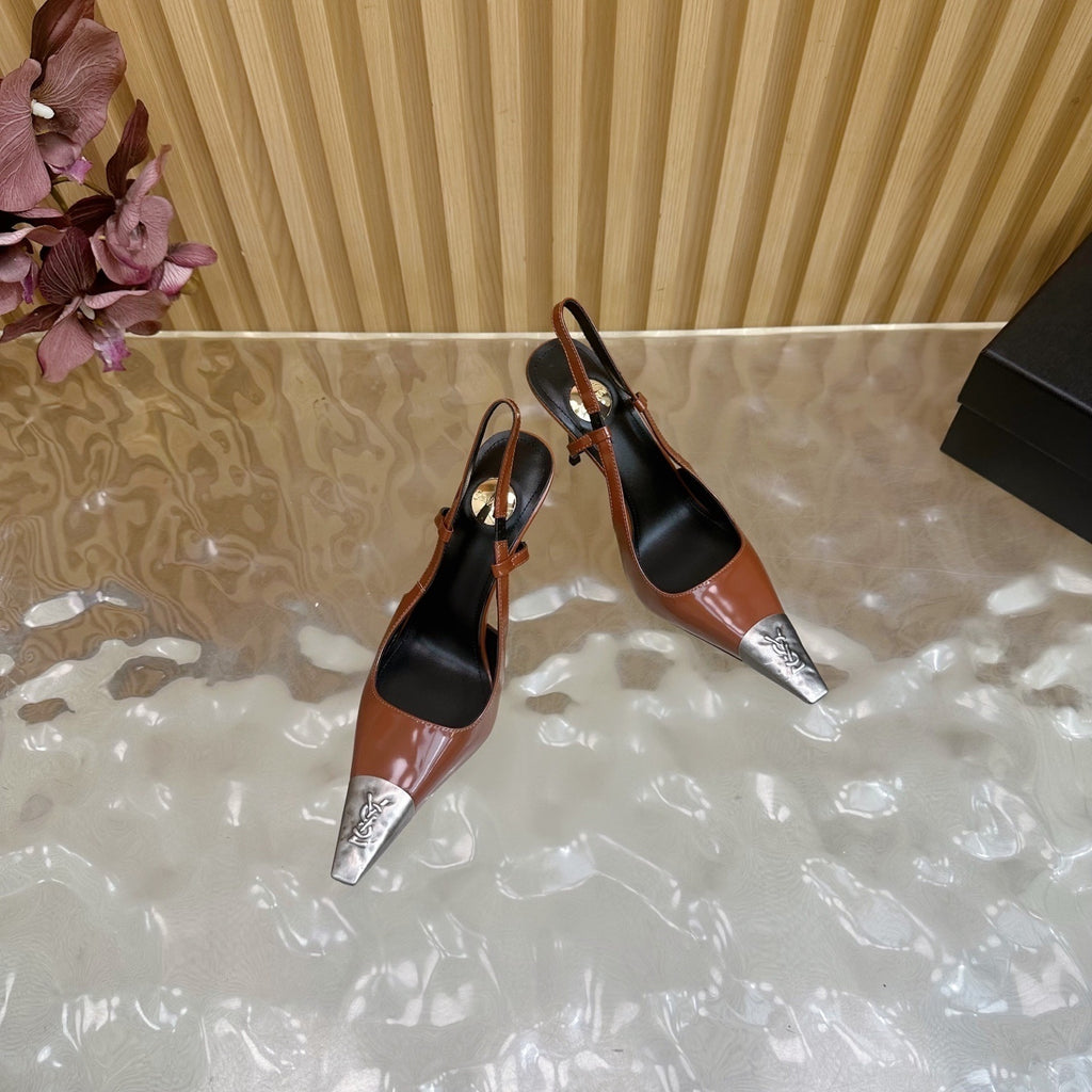 PRE-ORDER BROWN CAP HEELS