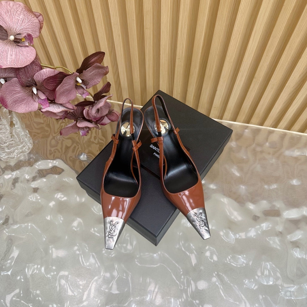 PRE-ORDER BROWN CAP HEELS