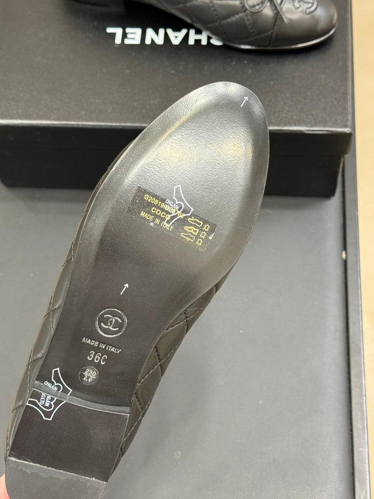 Quilted Black Ballet Flats – Pre-Order