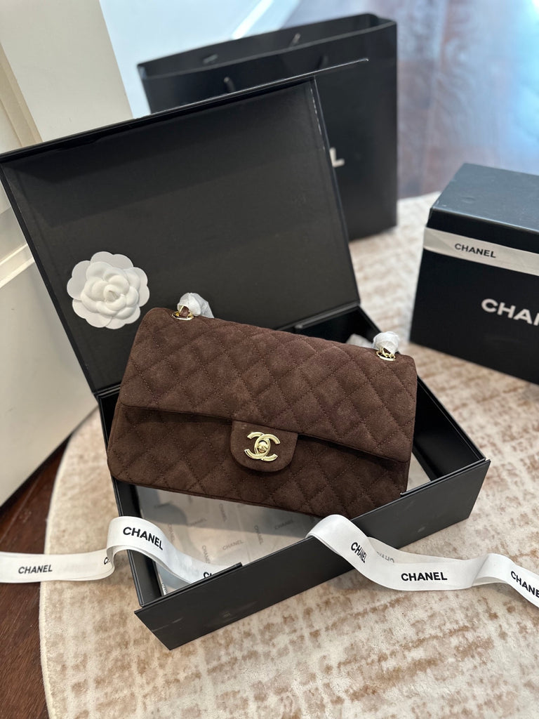 PRE-ORDER | Dark Brown Suede Style Bag