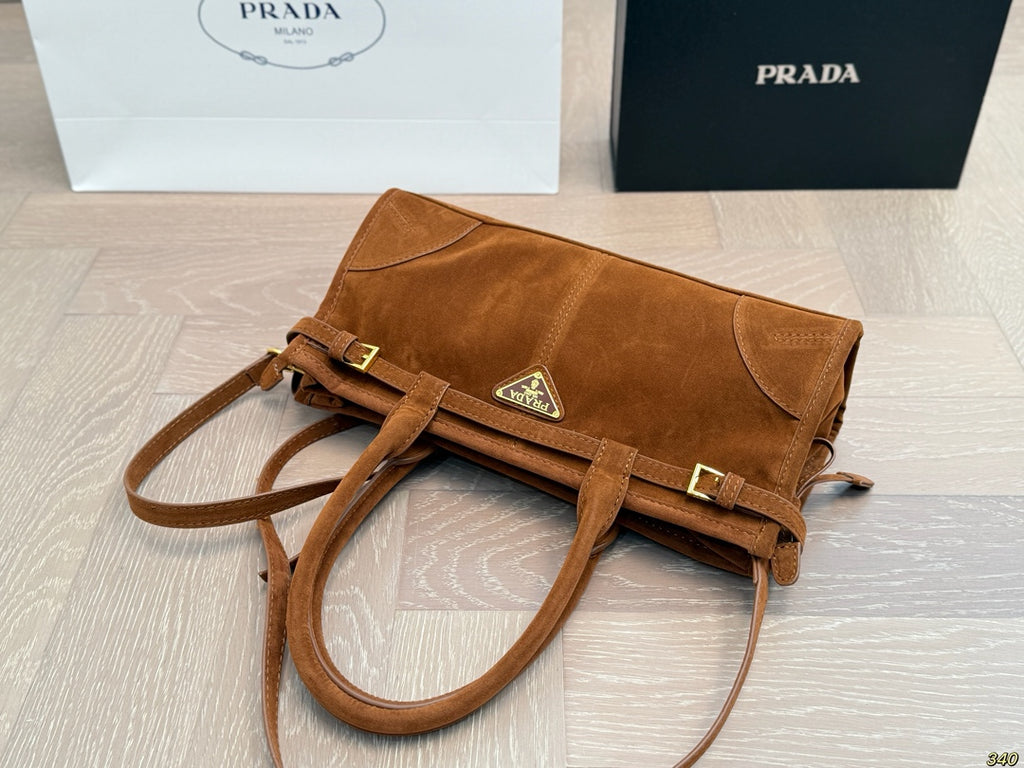 Pre-Order | Structured Top Handle Bag – Brown