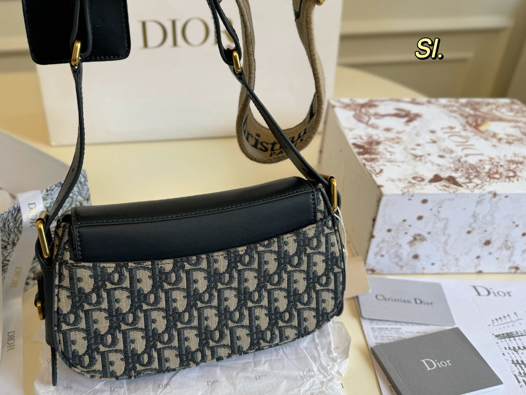 Pre-Order | Monogram Canvas Shoulder Bag with Wide Strap