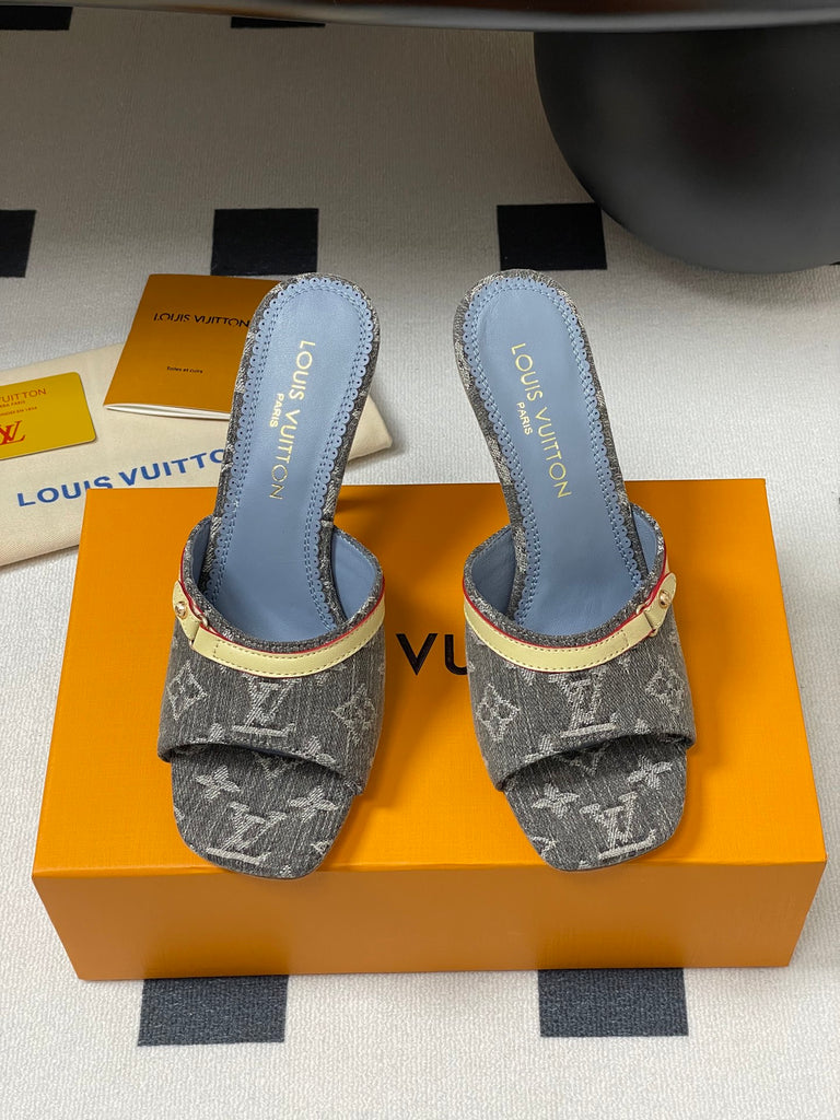 Denim Mule Heels – Pre-Order