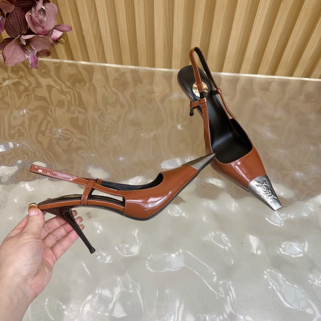 PRE-ORDER BROWN CAP HEELS